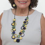 Sylca Yellow Circle Cut-Out Necklace BP25N30