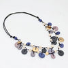 Sylca Gray Juliette Drop Double Strand Necklace BP25N34