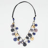 Sylca Gray Juliette Drop Double Strand Necklace BP25N34