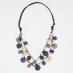 Sylca Gray Juliette Drop Double Strand Necklace BP25N34