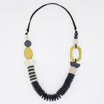 Sylca Chartreuse Wood Sophie Necklace BP25N36 CHARTREUSE
