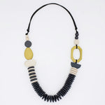 Sylca Chartreuse Wood Sophie Necklace BP25N36 CHARTREUSE