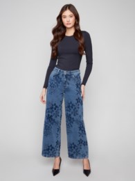 Charlie B Wide Leg Floral Jeans C5630 441C F25