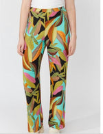 Frank Lyman Floral Print Wide-leg Trousers Style 256237