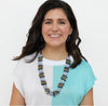 Sylca Periwinkle Kaia MIxed Bead Statement Necklace