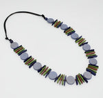 Sylca Periwinkle Kaia MIxed Bead Statement Necklace