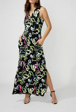 Frank Lyman Maxi A-line Dress With Pockets Style 256189 S25