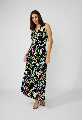 Frank Lyman Maxi A-line Dress With Pockets Style 256189 S25