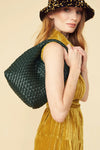 Jayley Mini Woven Tote with Detachable Clutch and Shoulder Strap Style PBGS30A