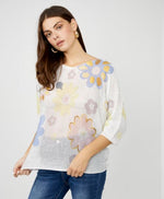 Frank Lyman Floral Print Relaxed Fit Style 256795u S25