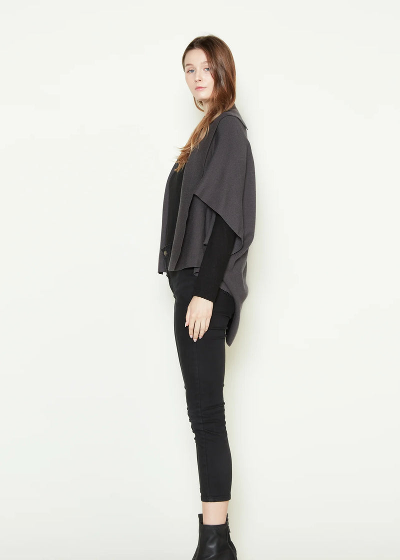 Look by M Basic Short Cape Cardigan SM8336