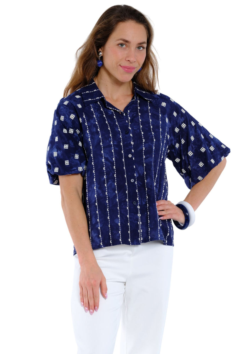 Lior Top Halo-14 Navy, Pink S26