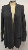 Claudia Nicole Cashmere Sweater Cardigan Size S Graphite
