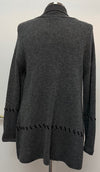 Claudia Nicole Cashmere Sweater Cardigan Size S Graphite