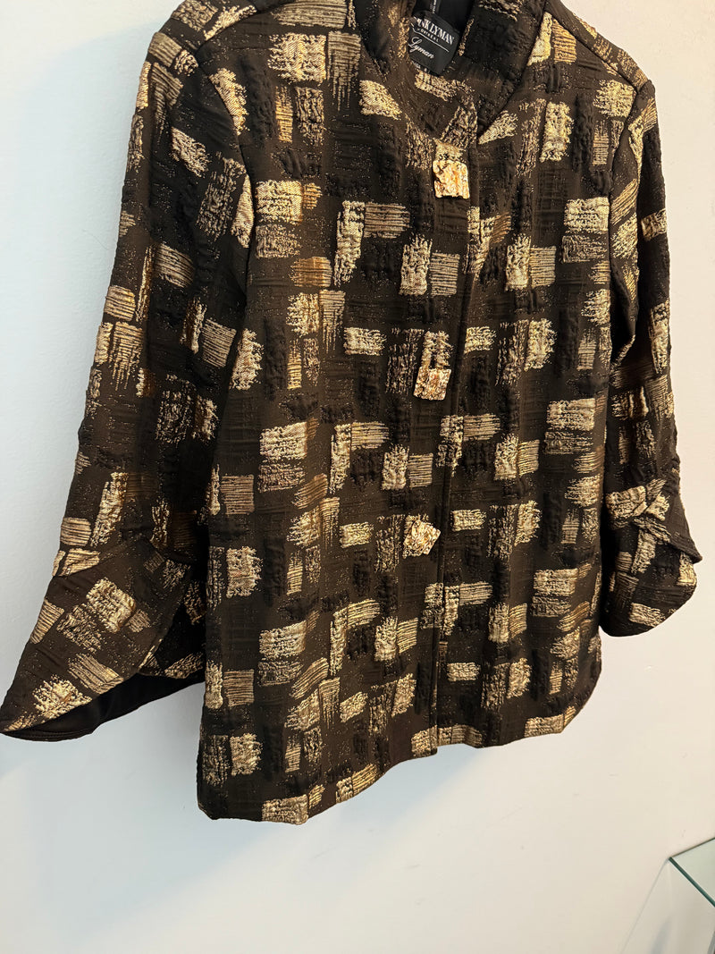 Frank Lyman |Dressy Black/Gold Jacket Style 259225