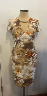 Joseph Ribkoff Dress 41688 Brown/Orange