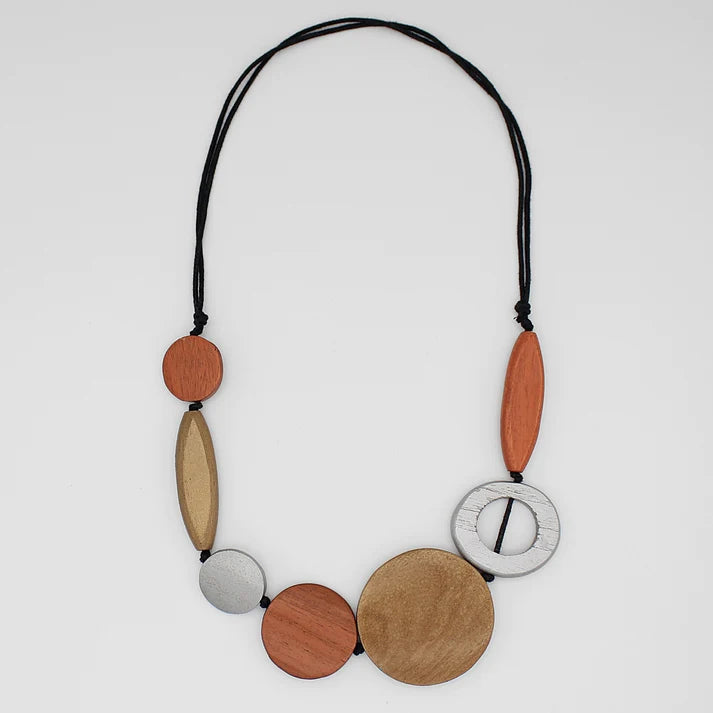 Sylca Presley Wood Necklace DW24N07