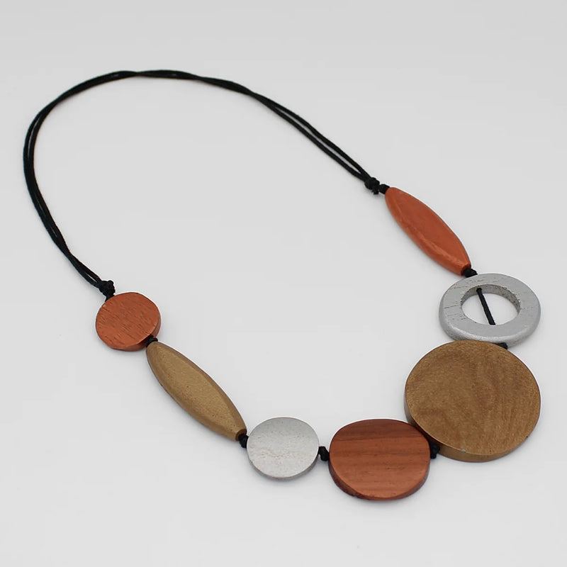 Sylca Presley Wood Necklace DW24N07