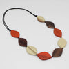 Sylca Contemporary Wood Bead Necklace DW24N02