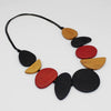 Sylca Black Elora Wood Statement Necklace  DW24N03