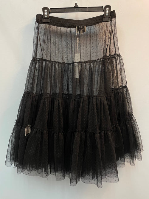 FINAL SALE - Choklate Black Clear Skirt CK29693