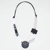 Sylca Black and White Vespera Geometric Statement Necklace LS25N28 BLACK