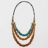 Sylca Triple Strand Wood Kristen Necklace Style BP22N07