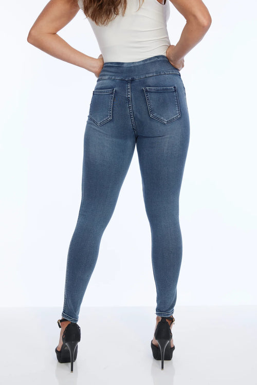 LIOR Blue Denim Jeans With Power Stretch | Jane