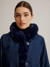 Nikki Jones Faux Fur Coat with Fixed Hood and Button Front K4129RO-164