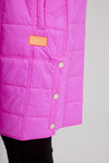 Nikki Jones Super Light Puffer Coat with Contrast Zipper and Cuffs K5457RO-373