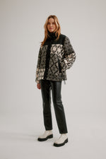 Nikki Jones Short Quilted Berber Combination Jacket K5569RO-345