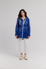 Nikki Jones Hooded Anorak Jacket in soft Luster Sheen Style K5677R-335
