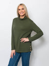 Snoskins Seersucker Henley Top with matching thread 55691-F25