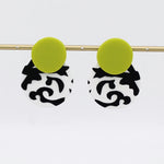 Sylca Lola Statement Earrings LS24E26 FUCHSIA, BLUE, LIME, YELLOW
