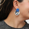Sylca Lola Statement Earrings LS24E26 FUCHSIA, BLUE, LIME, YELLOW