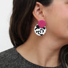 Sylca Lola Statement Earrings LS24E26 FUCHSIA, BLUE, LIME, YELLOW
