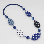 Sylca Blue Polka Dot Molly Necklace LS24N15