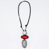 Sylca Red Midori Polka Dot Statement Pendant LS24N59 RED