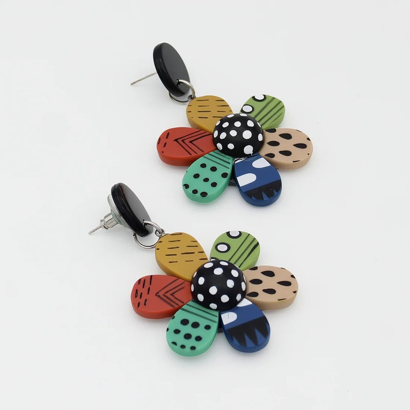 Sylca Garden of Color Flower Earring  LS25E21 MULTI