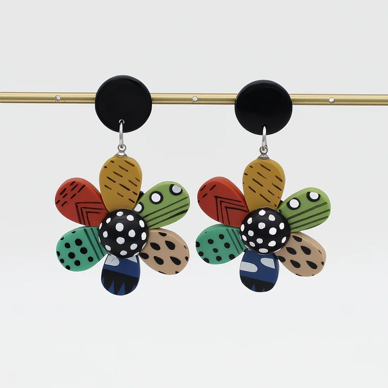 Sylca Garden of Color Flower Earring  LS25E21 MULTI