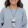 Sylca StoneStack Statement Pendant Necklace LS25N33