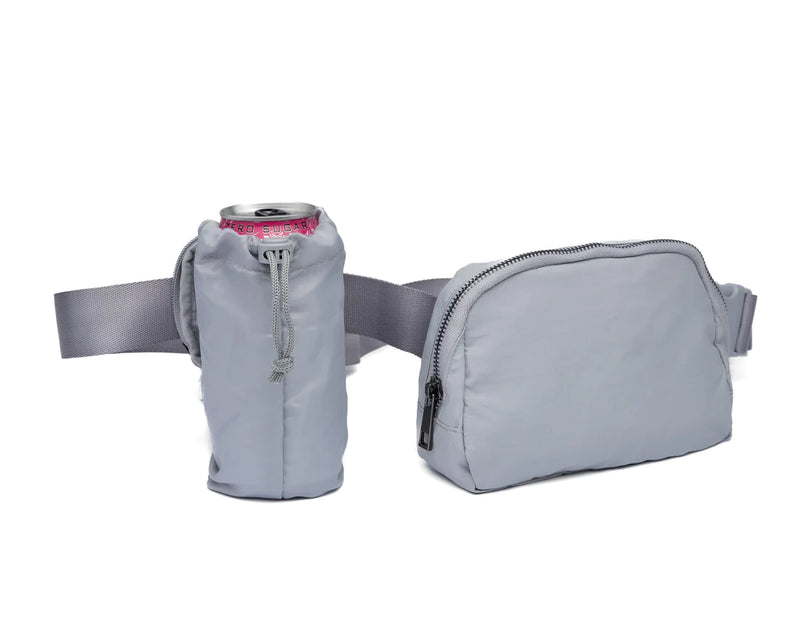 WanderFull Gray HydroBelt Bag with Removable Hydration Holster