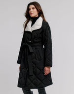 Nikki Jones Faux Fur Coat with Fixed Hood and Button Front K5566R-332