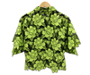 Berek Lazer Garden Shirt in Kiwi and Black