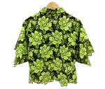 Berek Lazer Garden Shirt in Kiwi and Black