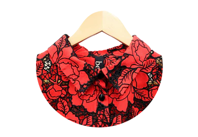 Berek Lazer Garden Shirt in Red and Black