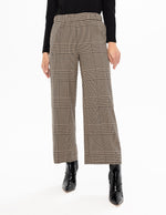 Renuar Patterned Pants Pull On Cropped Wide Leg Style R10063-F23