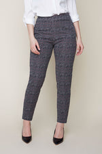 Renuar Knit Plaid Pull On Slim ankle Pant R10095-E3070 F24