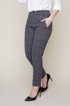 Renuar Knit Plaid Pull On Slim ankle Pant R10095-E3070 F24