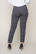 Renuar Knit Plaid Pull On Slim ankle Pant R10095-E3070 F24